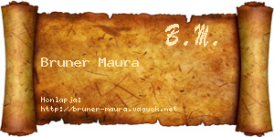 Bruner Maura névjegykártya